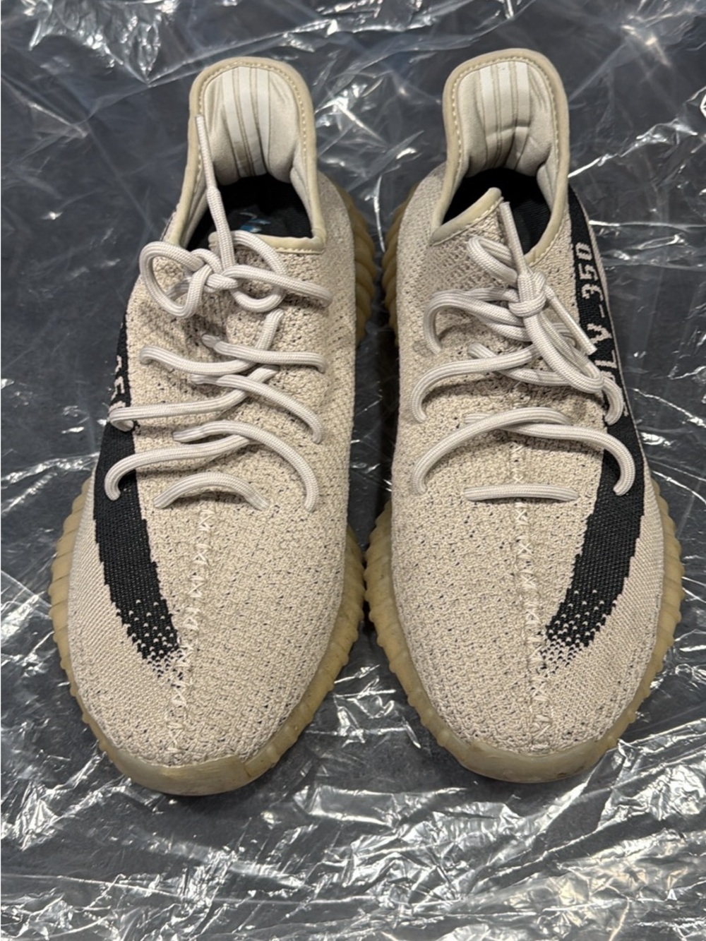 adidas Yeezy Boost 350 V2 Sandstone with Black Stripe Men’s Sneakers